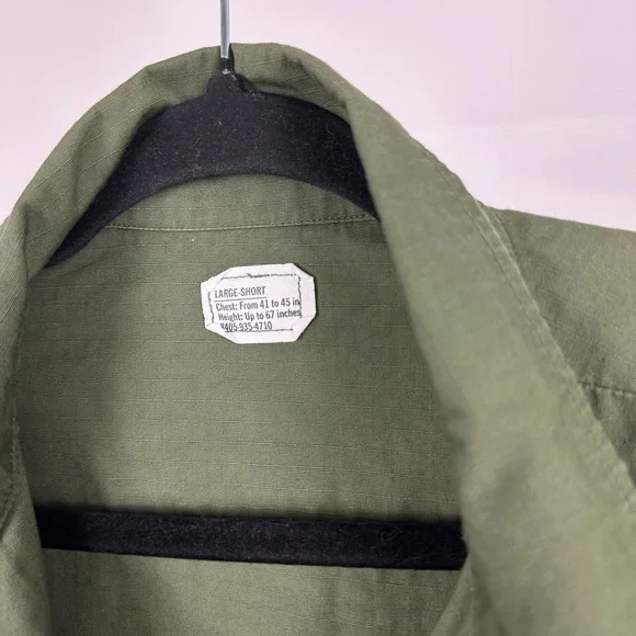 Vietnam War Era Named US Army Tropical Combat Jacket – Khaki – Size Large - Picture 8 of 14